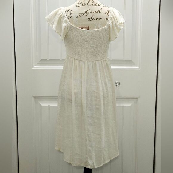 🌷Umgee, Adorable Mini Dress in cream color. NWT-Sizes S,M, L☀️ - Picture 5 of 8